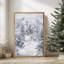 Abstrait, gris, forêt d'hiver, paysage, campagne, vacances encadrées, art mural-107118464-107118468