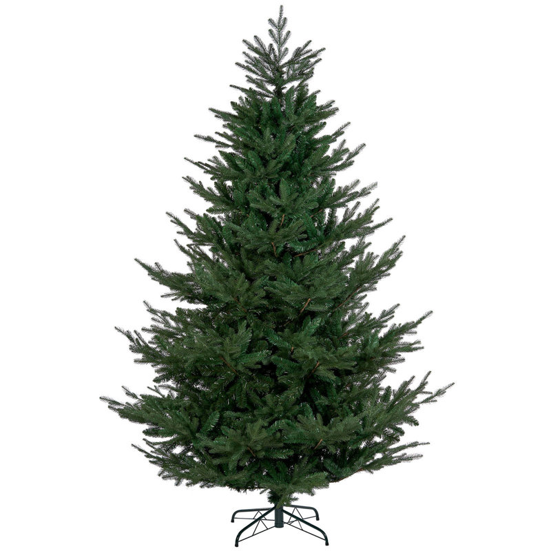 Green Realistic Fir Christmas Tree, 7' H