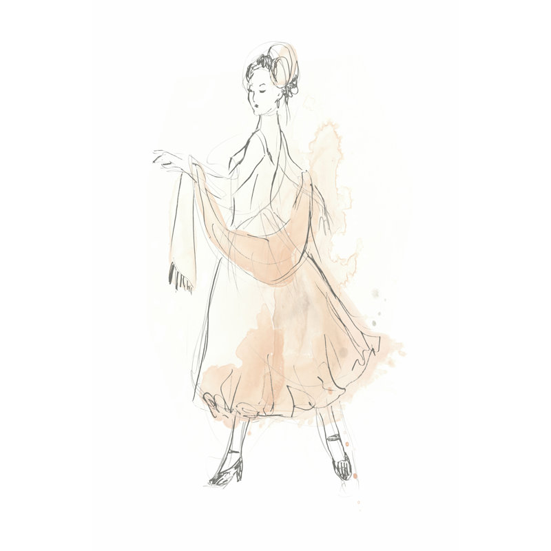Blush & Grey Fashion IV - Wrapped Canvas Print, 46cm H x 30cm W x 3.8cm D
