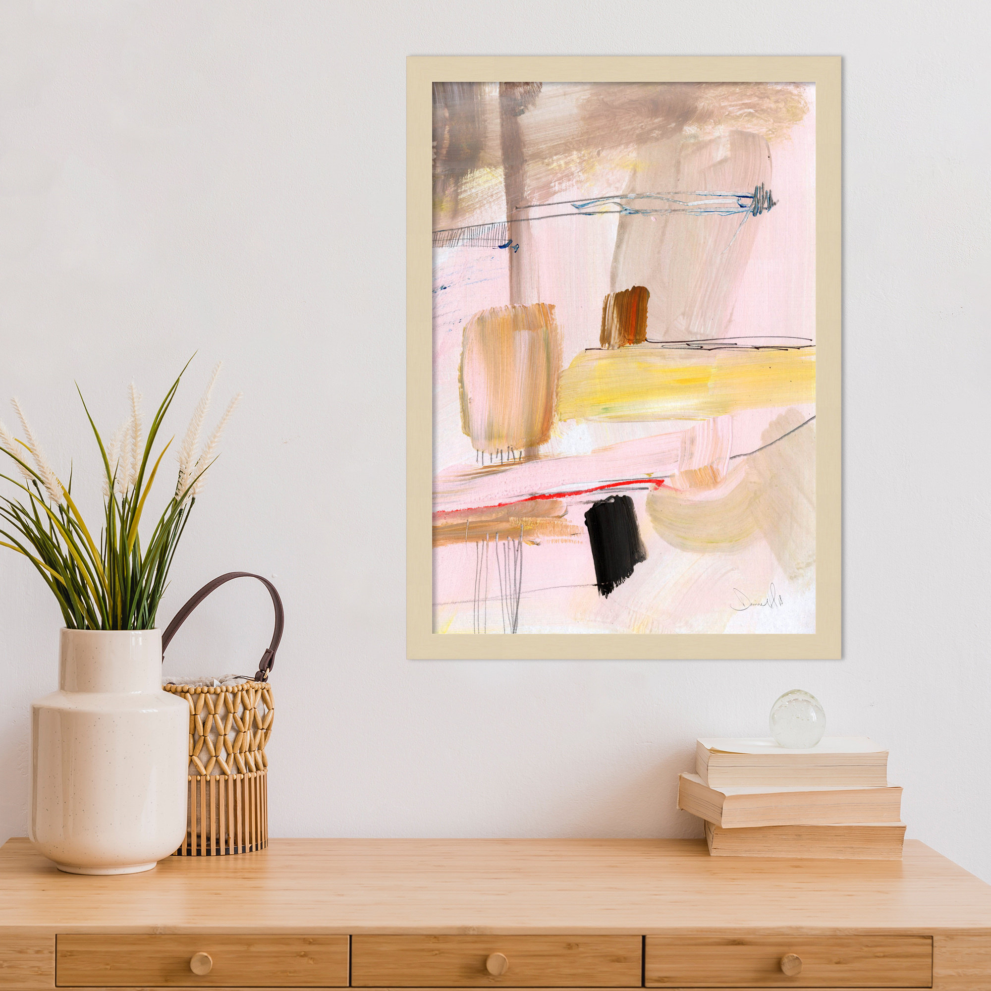 Summer Dream by Dan Hobday Wood Framed Wall Art Print, 21" H x 15" W, Brown