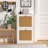 2-Tiers Rattan Shoes Cabinet with Flip-Drawers and Adjustable Shelves