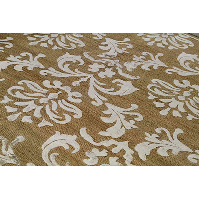 Himalayan Damask Area Rug in Brown