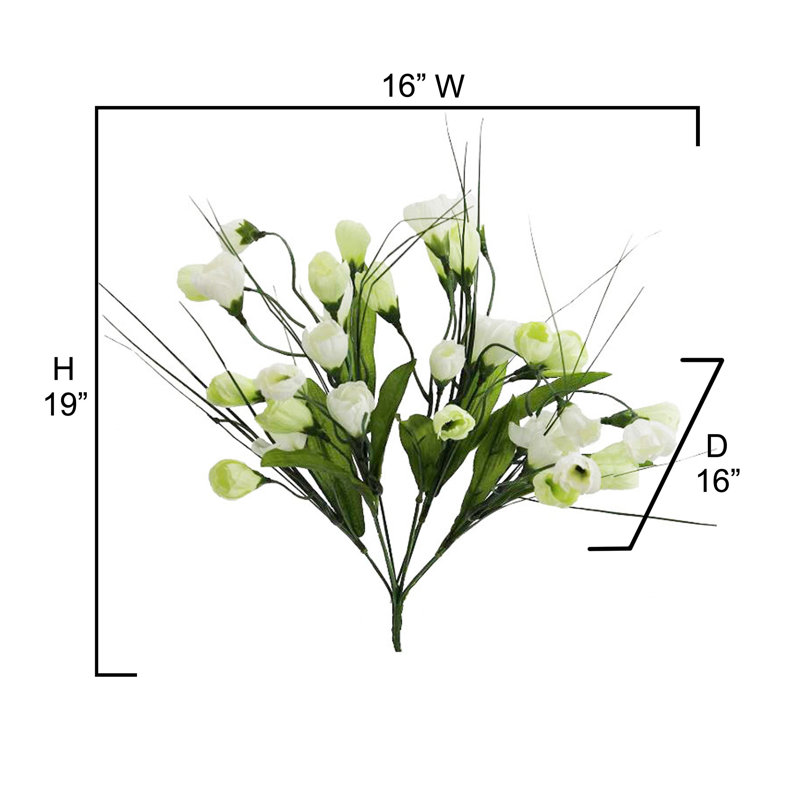 Silk Crocus Arrangement, White