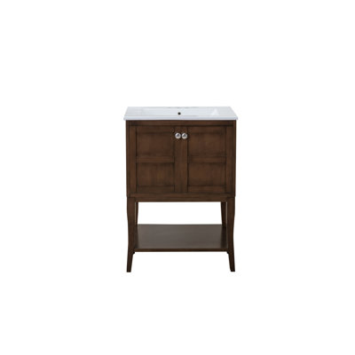 Lucin Single Bathroom Vanity with Ceramic Top
