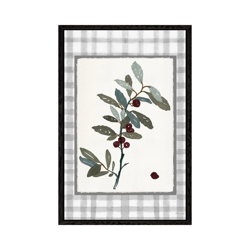 Floral Medley 3 1 Piece Wall Art on Canvas, 101.6 cm H x 66.04 cm W, Black Floater Frame