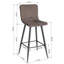 Agda Upholstered Counter Stool with Metal Frame-34078027