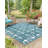 Glidden Rectangle Geometric Polypropylene Plastic Rug-353058081
