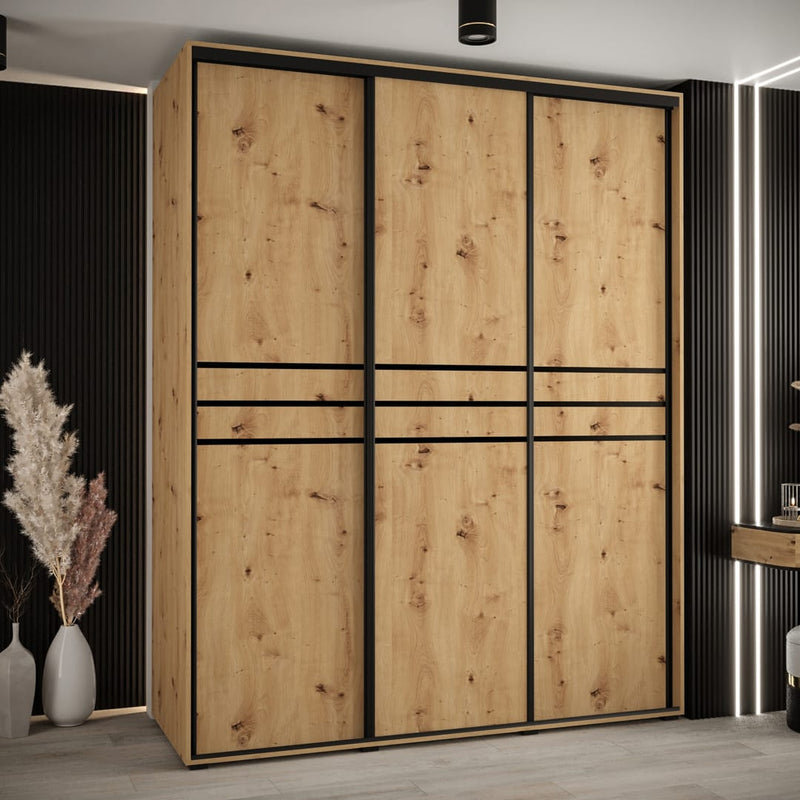Cannes X 3 Door Steel Wardrobe
