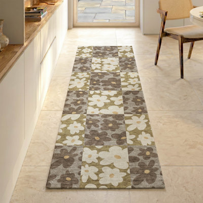 Tapis floral lavable à la machine de qualité supérieure Mayfield AMF2476