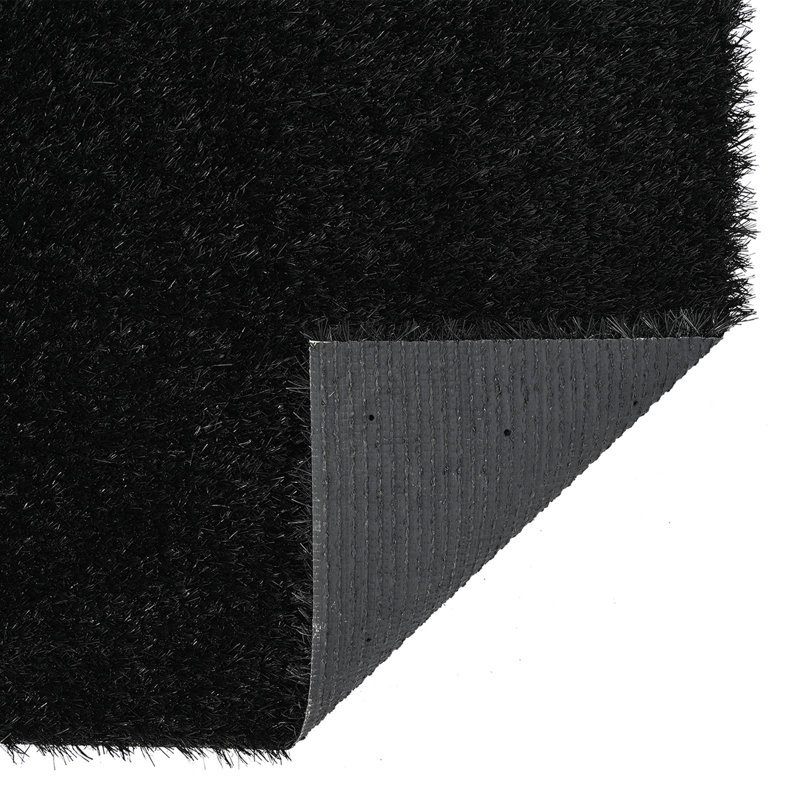 Artificial Grass Black Polypropylene, SBR 1m, 4cm H x 500cm W x 101cm D