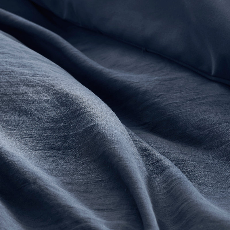 Ensemble de couette plissée en microfibre 3 pièces, format California King, Neutre