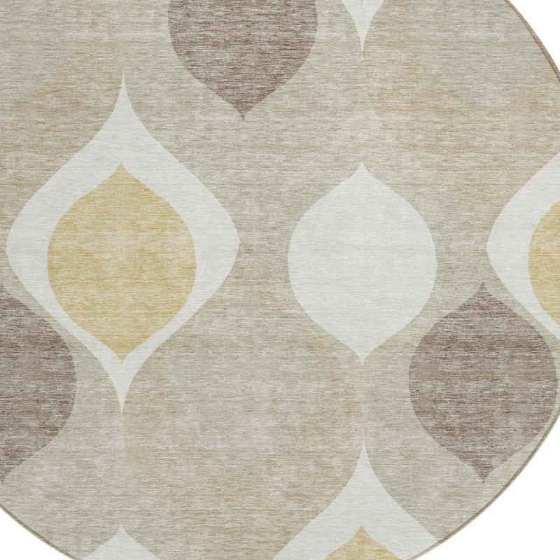 Tapis rond 8 po Ogee