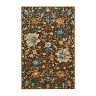 Machine Washable Nature Brown Area Rug