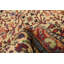 Tapis brun / beige en laine noué à la main de conception unique 6 pi 7 po x 9 pi 6 po style années 1990 Folgert