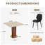 33.46 " Square Conference Table and 4 Chairs-972295050-972295049