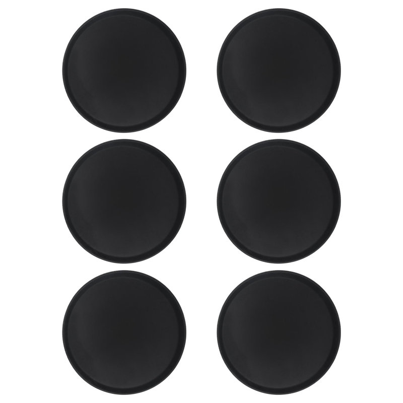 Argon Tableware - Round Non Slip Serving Trays - Set of 6, 355cm H x 20cm W x 355cm L