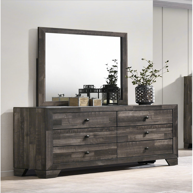 Mobilier de chambre à coucher 1Pc, Brun gris rustique
