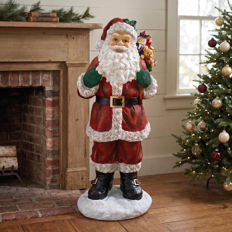 A Visit from Santa Claus Holiday Statue