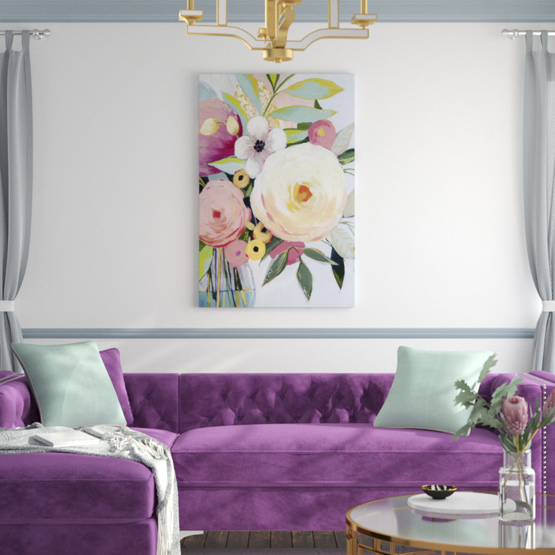 Georgia Bouquet II by Grace Popp - Painting on Canvas, 122cm H x 81cm W, Wrapped Canvas