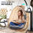 Single Person Wicker Swing Chair with Stand, Suitable for Indoor & Outdoor.-1423114314