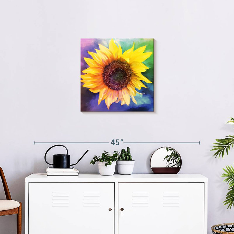 Harnek couleur tournesol éclaté, H 20 po x l 20 po