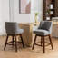 Ensemble de 2 tabourets pivotants à hauteur de comptoir, tabouret de bar rembourré de 26 po de hauteur-840811760