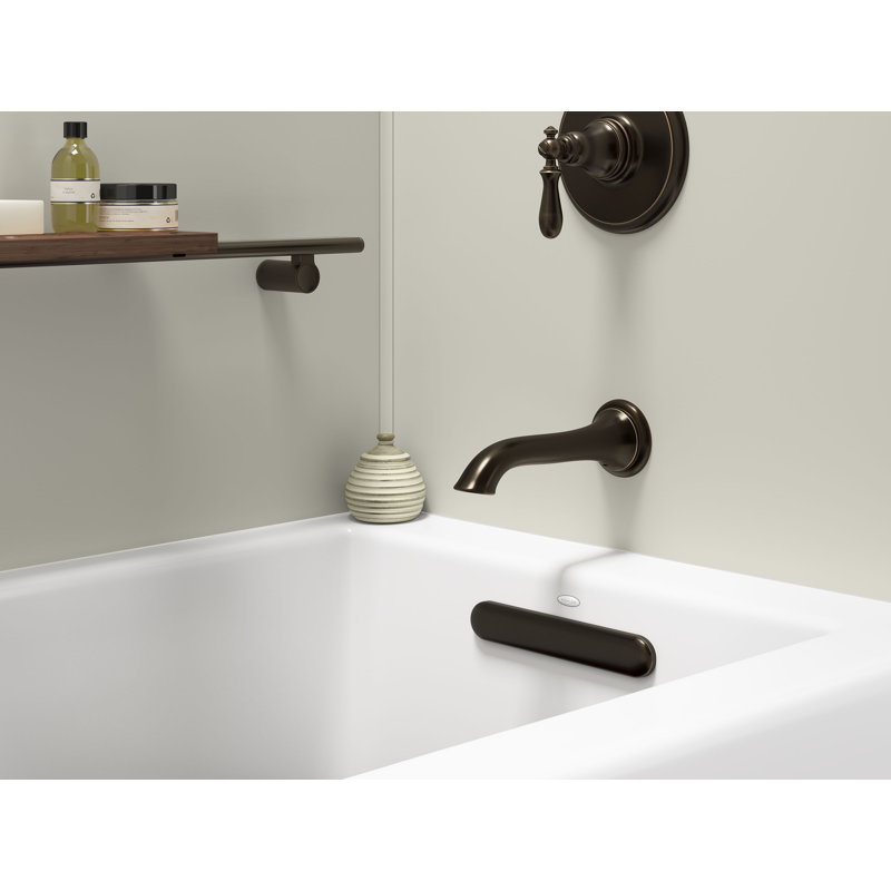 Clearflo Slotted 1.5" Leg Tub Drain with Overflow, Oil Rubbed Bronze