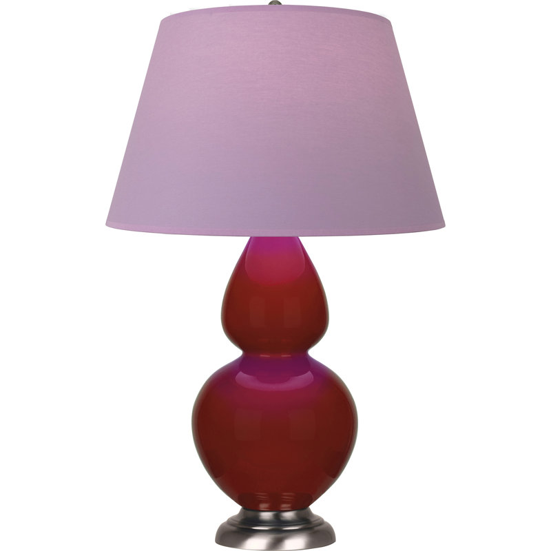 Double Gourd Table Lamp, Cobalt/Antique Silver, Tangerine/Taupe, Brass