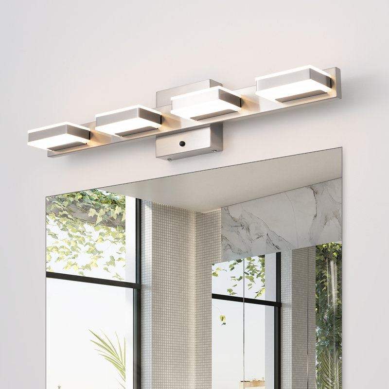 Charnessa Dimmable LED Vanity Light 3000K/4000K/5000K CCT Adjustable, Brushed Nickel, 4