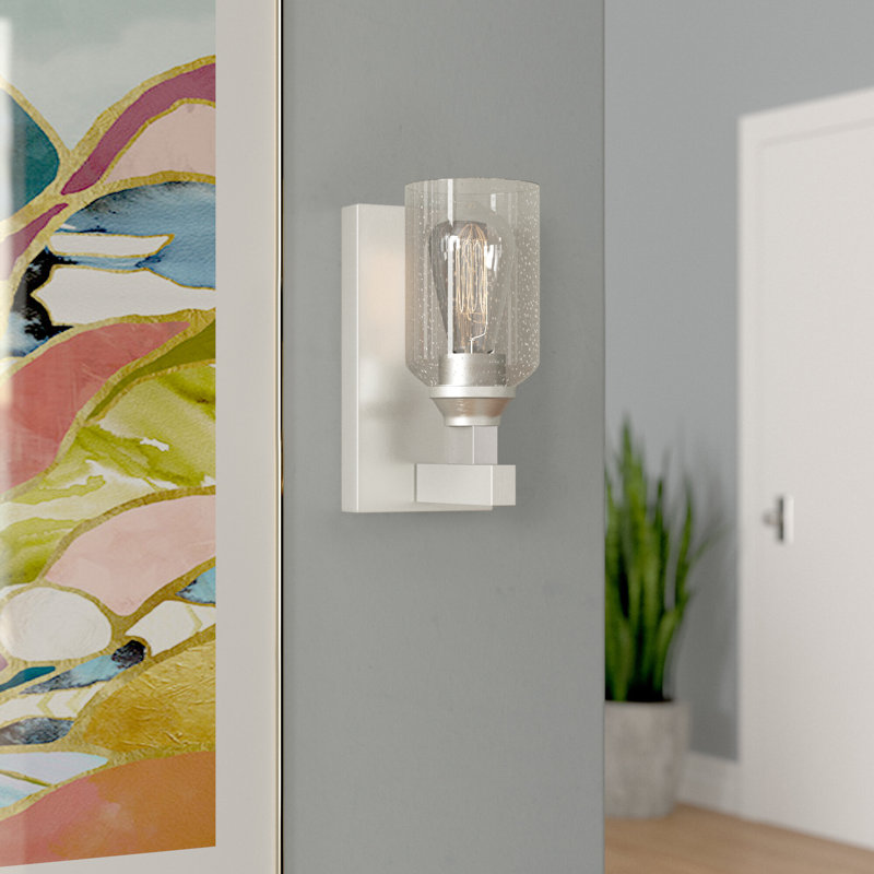 Applique murale à bras 1 lumière Tereza, Nickel poli brossé