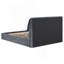Grand lit plateforme gris anthracite Brewster