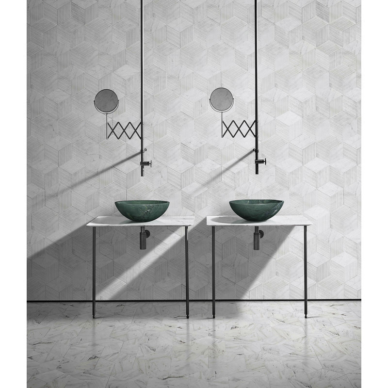 Bathroom Vessel Sink, Round Sink For Home, Green