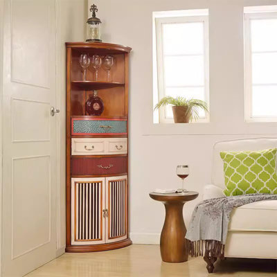 Picture color + Manufactured Wood Corner cabinet
