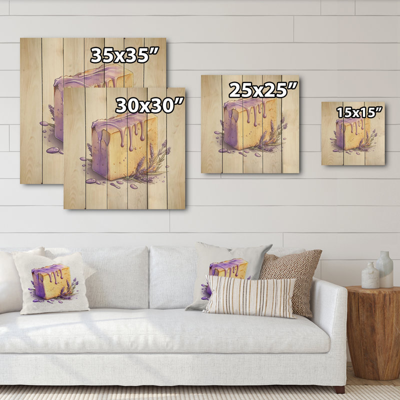 Amerson Lavender Soap II - Print, 30" H x 30" W x 1" D