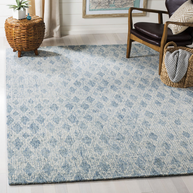 Eubank Tufted Wool Performance Geometric Rug, Rectangle 8' x 10'