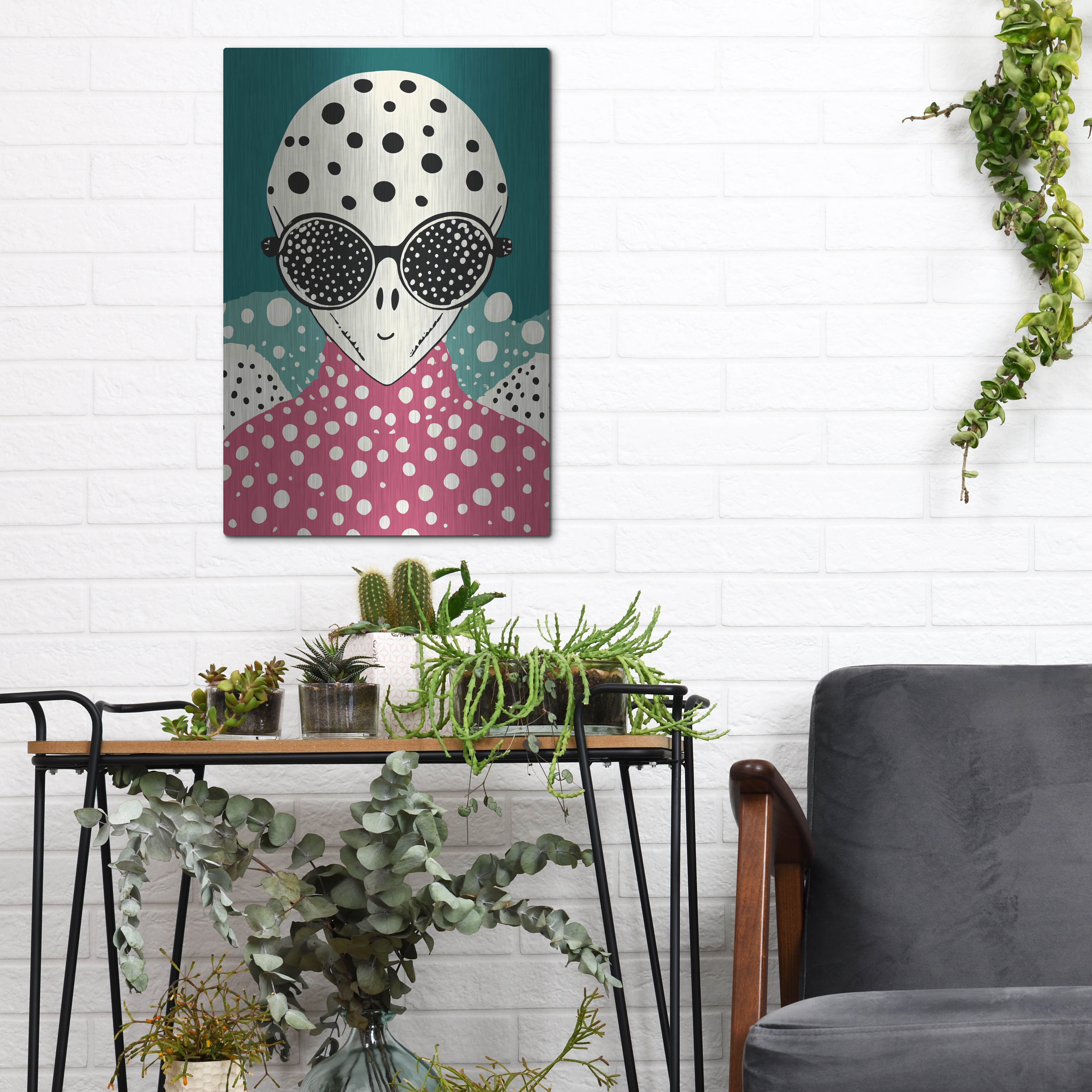 Trinx 'Alien' by Andreas Magnusson Metal Wall Art | Wayfair