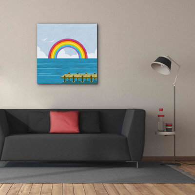«Happy Summer Rainbow» par Andrea Haase, estampe numérique sur toile