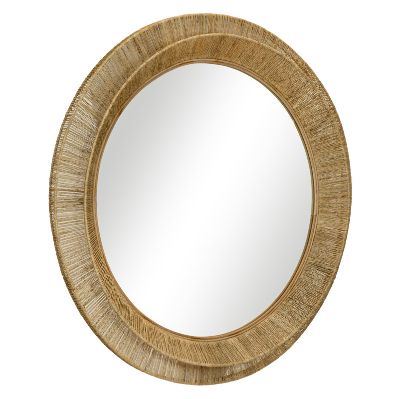 Collins Round Jute Wall Mirror, 40" x 40"