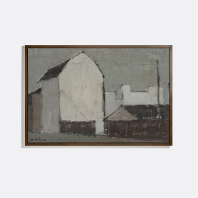 White Barn Print