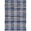 Denim Plaid Handwoven Cotton Rug