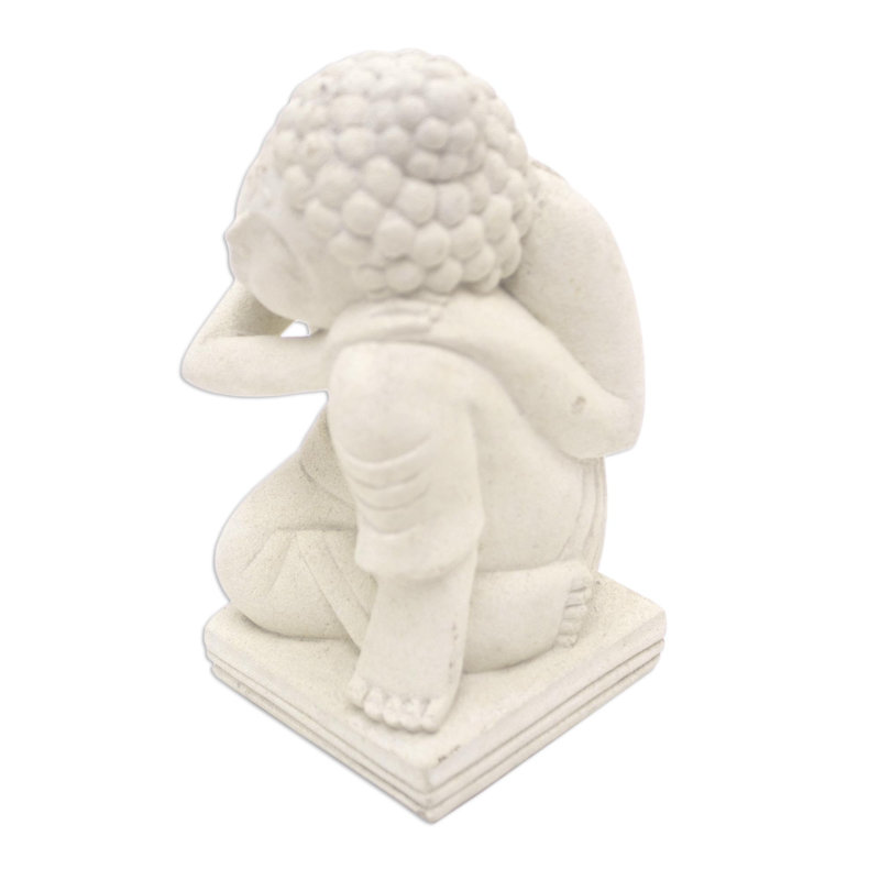 Buddha's Blissful Sleep Sandstone Figurine