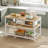 Kitchen Island with 3 Shelves, 47.2 Inches Width Kitchen Shelf with Power Strip-325870404