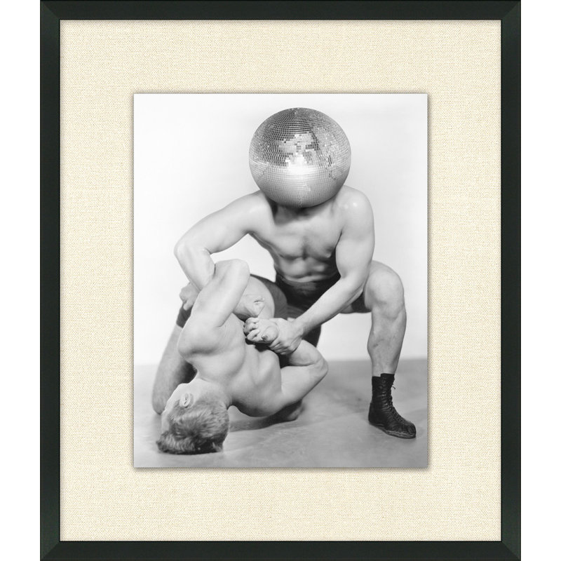Disco Wrestle Print by Mat Sanders