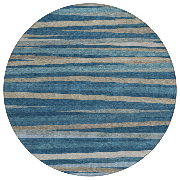 Machine Washable Indoor/Outdoor Chantille ACN997 Gray Area Rug