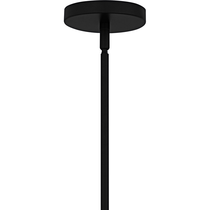 Cecily 6-Light Chandelier, 6 Lights, 24.25" H x 32" W x 32" D, Matte Black