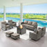Ingvald Wicker 7 - Person Patio Conversation Set with Cushions