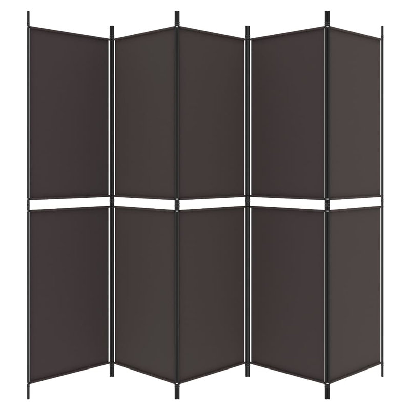 Cloison pliante Rikkea, Brun, 5, H 78,7 po x l 98,4 po