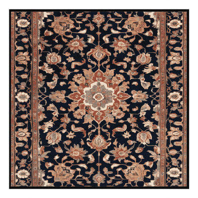 Tapis brun lavable à la machine