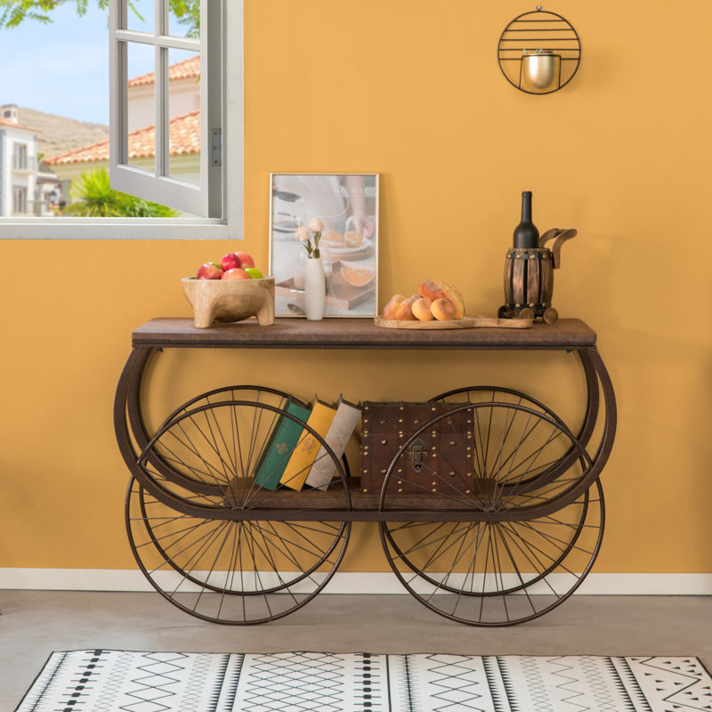Frasher 51'' Solid Wood Top Console Table