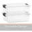  Clear Storage Box with Lid, 4.5 Quart Plastic Container Bins for Organizing, Stackable Crates, BPA Free, Non Toxic, Odor Free, Organizers for Home, Office, School, and Dorm, 12 Pack-370040265